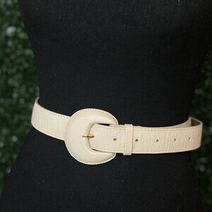 NEW Off White Brazilian Genuine Leather Belt